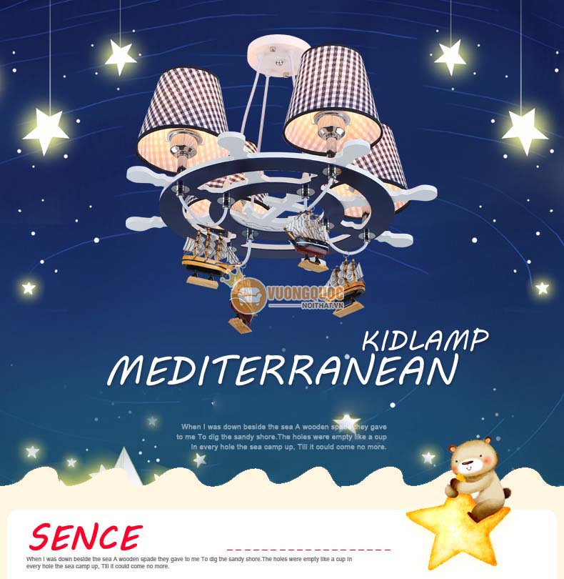 Đèn chùm trẻ em nghệ thuật UHS131-1